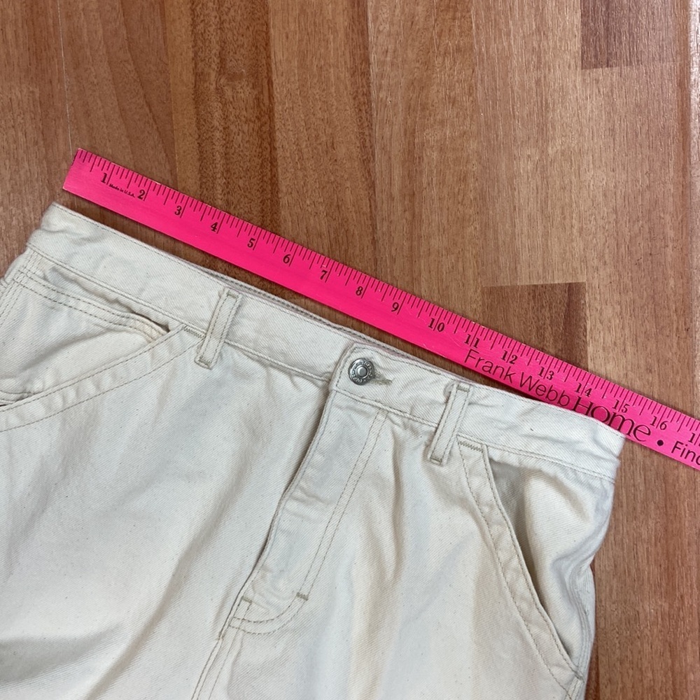 TopShop Off white Carpenter Pants size 32X32 - Picture 6 of 12